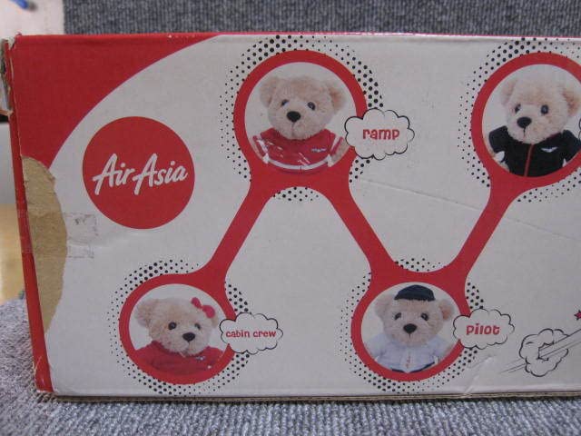 Amazon.co.jp: AIR ASIA エアアジア航空 ノベルティ テディベア くま