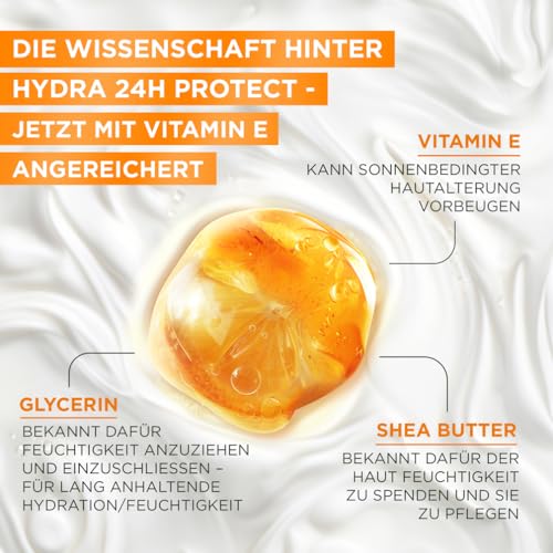 Garnier Ambre Solaire Hydra Protect+ Sonnenschutz-Milch 24h LSF 30, Schutz vor UVA und UVB, mit Vitamin C, 150 ml