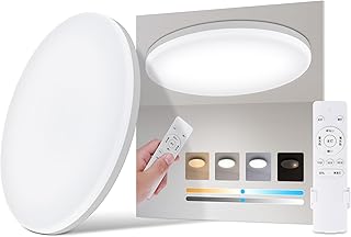 NAONE LEDシーリングライト 6畳 4000lm 調光 調色 豆電球常夜灯 タイマー・メモリ機能 照明 天井 おしゃれ ledライト 蛍光灯 リモコン付き 6～8畳 和室/洋室/寝室/玄関/リビング/キッチン適用（白枠）