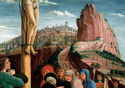 Andrea Mantegna Retable de la crucifixion de San Zeno, decoration murale salon grande toile