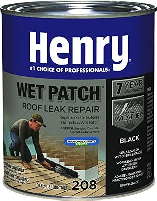 Henry Smooth Black Wet patch Plastic Roof Cement 30 oz.