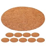 Cabilock 10 Stück Runde Vogelnestmatte aus Kokosfasern, Atmungsaktiv, 30 cm