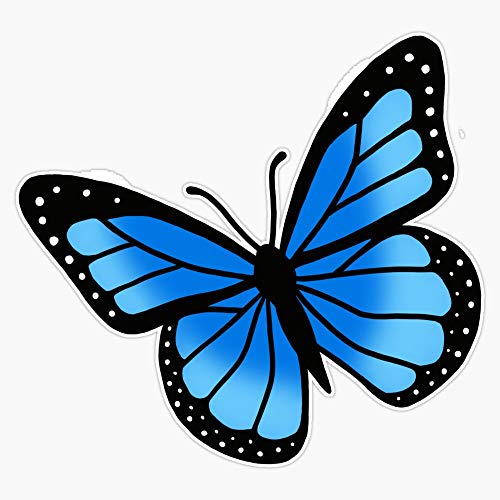 Blue Butterfly Vinyl Waterproof Sticker Decal Car Laptop Wall Window Bumper Sticker 5