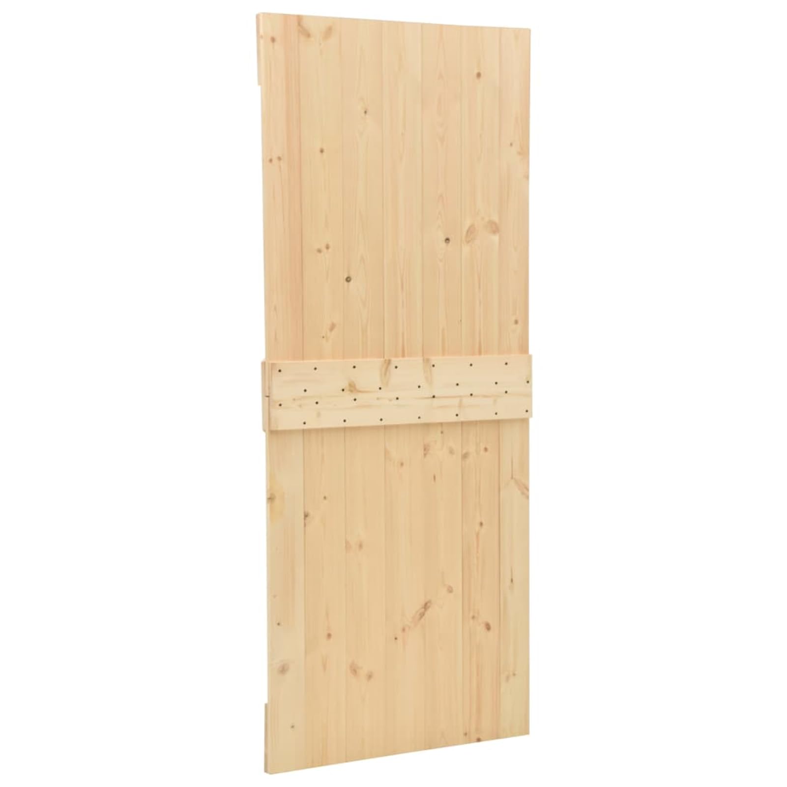 Homgoday Porta Scorrevole in Legno, Ingresso Casa, Bagno, Soggiorno, Porta Stalla, 90 x 210 cm, Legno Massello di Pino