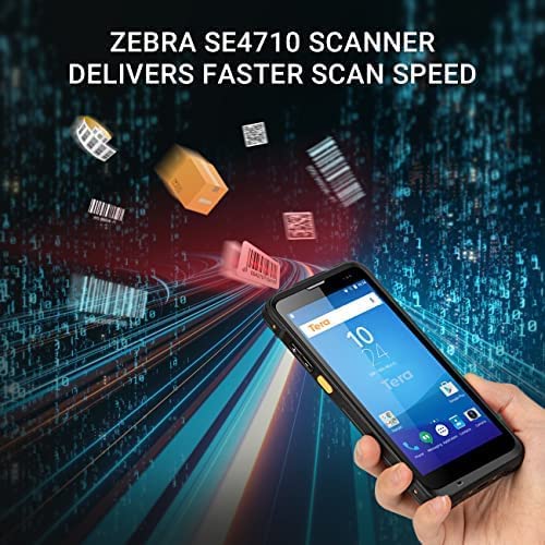 Tera 2023 Newest Android Barcode Scanner With Charging Cradle Qualcomm Cpu Handheld Pda 1D 2D Qr With Zebra Se4710 Scanner 5.5” Hd Display Android 9.0 Nfc 4G Wi-Fi Gps Bt For Wms Management P166 #TOP4