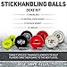 Franklin Sports NHL Hockey Stick Handling Balls - (4) Hockey Training Aids for Stick Handling + Hands Practice - On + Off Ice Equipment - Weighted + Mini Balls for Speed Training
