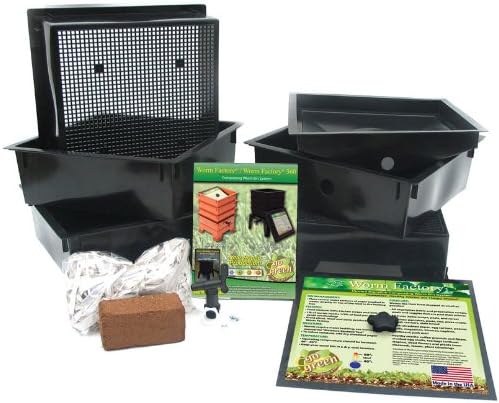 Worm Factory DS5BT 5-Tray Worm Composter, Black
