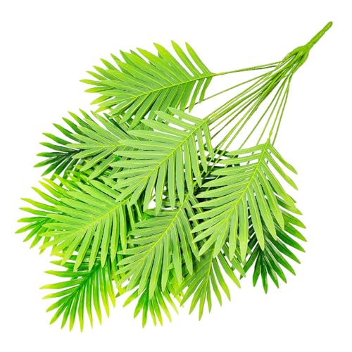 Heflashor Large Indoor Artificial Plant,84cm Artificial Tall Plant 18 Branches in Pot Indoor,Large Faux Palm Tree Tropical Hawaii Green Fake Plants for Bedroom Office Garden Wedding Party Deco - Image 5