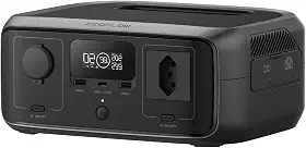 EF ECOFLOW Estação de Energia Portátil RIVER 3, Bateria LiFePO4 230Wh, Saída AC 300W até 600W, UPS <20ms, Carregamento Rápido de 1H, Gerador Solar para Uso em Externos/Acampamento/Casa(Tomada BR 120V)