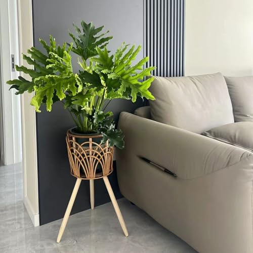 Support de pot de fleurs en bambou surélevé pour protéger vos sols S