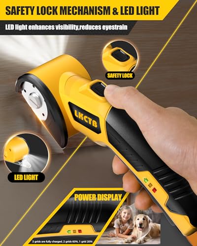 Electric Scissors, Cardboard Cutter, With LED Light, High-Efficiency Brushless Motor, 2000mAh Battery, Tungsten Steel Blade, Suitable for Cloth, Cardboard, Leather, Carpet