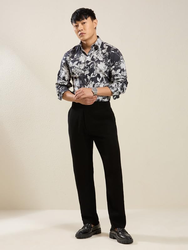 Image of MARK & ALBERT Men's Slim Fit Cotton Formal Shirt