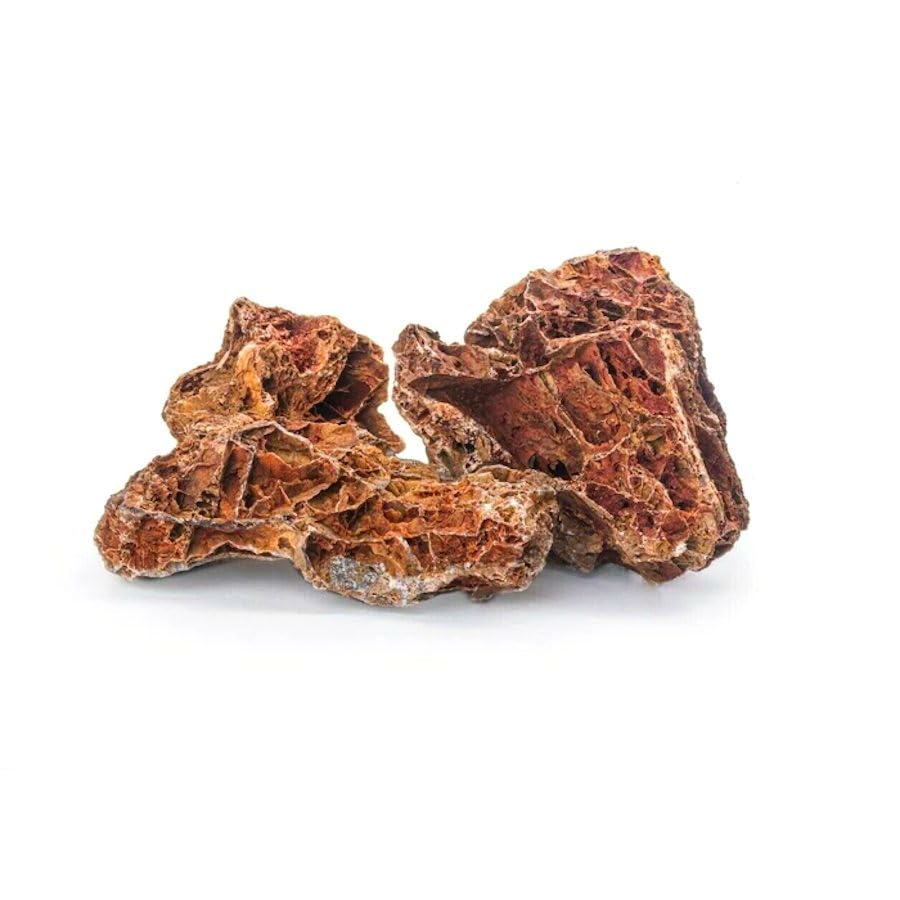 Hanicks Aquarium Stones Fish Tank Rocks Natural Decoration for Aquascaping (Maple Leaf Rock, 15KG)