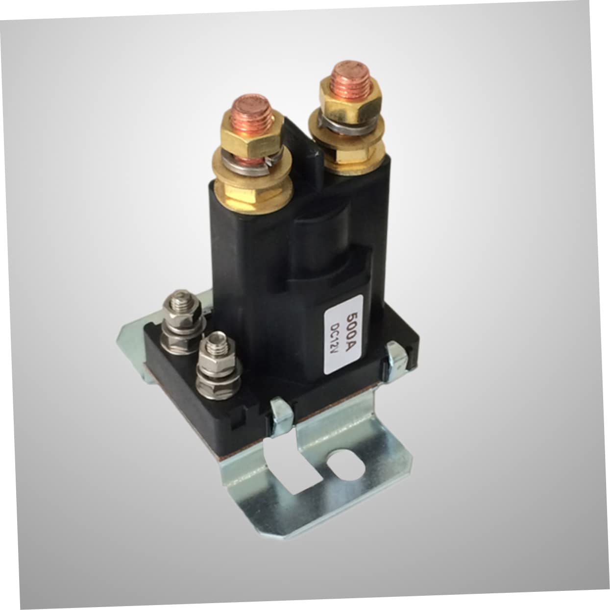 Relè Nero 12v-24v 4 Pin 500a in Plastica di Avviamento