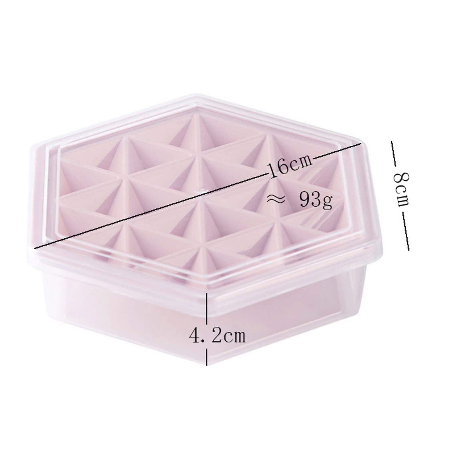 JINGYAN Bacs à glaçons Hexagon Ice Cube Mould Grids Popsicle Molds Cream Mold Tray Kitchen Accessories