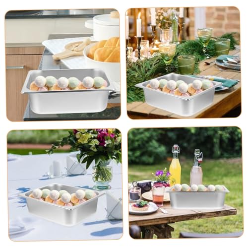 Récipient de buffet en acier inoxydable cuisine et fêtes grande capacité résistant