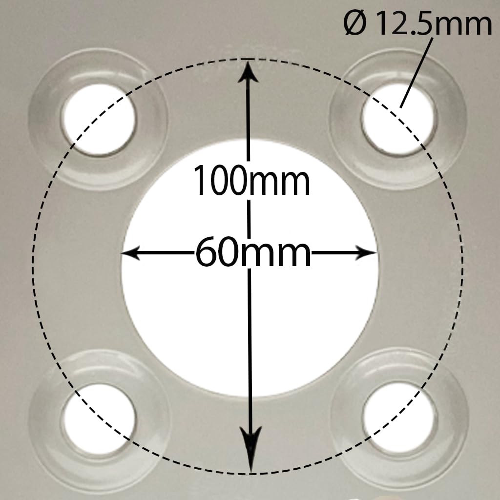 Neumático y rueda de remolque de 5,00 x 10 cm, 4 pernos, 100 mm, PCD 72N, capacidad de carga de 355 kg (juego de 3)