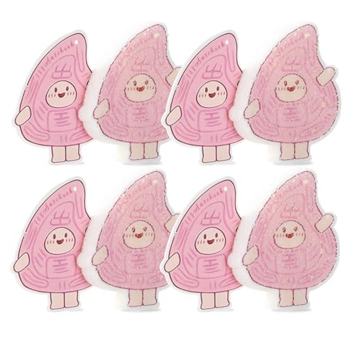 Image of 8-Pack AntoKueh Cellulose Compressed Sponges - Cute Cartoon Shapes, Natural Kitchen Sponges for Cleaning, Eco-Friendly&Reusable, Odor-Free