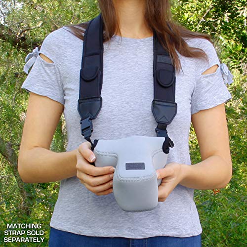 Funda para cámara USA Gear mediana neopreno gris miniatura 4