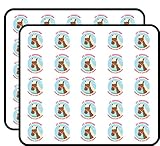 Li'l Sebastian - Parks and Recreation 50 Pack 1' Stickers for Scrapbooking, Calendars, Arts, Kids DIY Crafts, Album, Bullet Journals