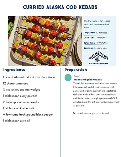 Amazon Fresh Brand, Wild Caught Pacific Cod Skinless Fillet Portions, Frozen thumb #2