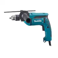 KIT FURADEIRA DE IMPACTO E PARAFUSADEIRA MAKITA 680W COM MALETA E BROCAS PARA CONCRETO, METAL E MADEIRA 127V