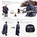 longsinger Rain Ponchos for Adults, Waterproof Rain Poncho with Hood and Arms for Hiking, Outdoor, Adjustable Length for All Heights (US, Alpha, Large, Regular, Tall, Black)