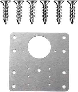 Vikdörr Gångjärn,Köksskåp Dörr Reparationsplatta Skåp Reparationssats Sidopaneler Monteringsplattor Låda Fönster Möbler Tillbehör(9 * 9cm)