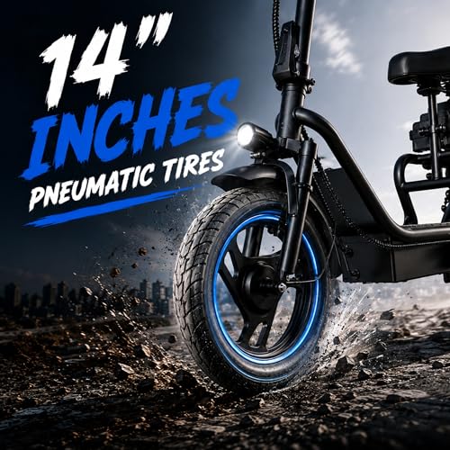 Image of Electric Scooter, 350W / 500W Motor, 19 MPH to 22MPH, 21 to 40 Miles Range, Dual Suspension, Dual Braking, App Control, Foldable Commuter E Scooter for Adults and Teens