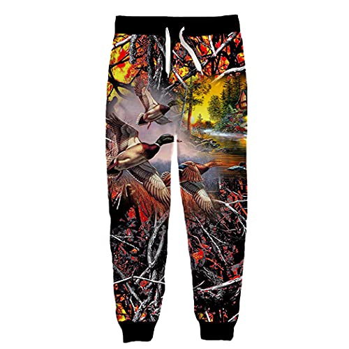 Pantalon de survêtement avec motif canard 3D original vêtement chaud printemps automne hiver