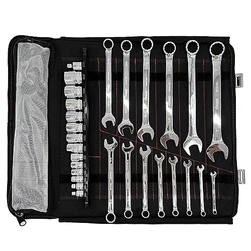 Image of SR1 Performance Boxo USA 28 Piece SAE Tool Roll - Compact Tool Kit Pairs with BoxoUSA or KOH Tool Bag