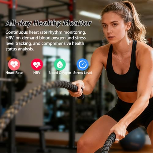 Image of Smart Ring for Women Men Health Ring with Heart Rate, Blood Oxygen, Sleep Tracker, Step Tracker, IP68 Waterproof Health Ring for iOS & Android,No Subscription Fee (Silver, 8#)