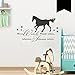 Produktbild WANDKINGS Wandtattoo Wenn Wünsche Pferde wären, könnten Träumer reiten 50 x 35 cm schwarz - erhältlich in 33 Farben