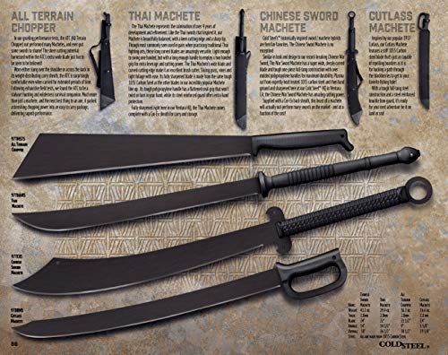 image for Cold Steel All Purpose Tactical Machete with Sheath, Great for Clearin