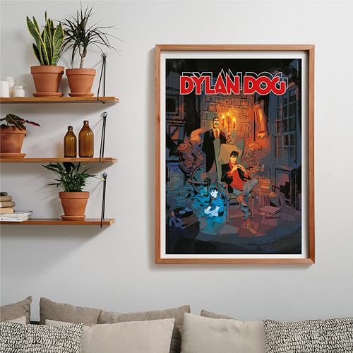 Dylan Dog Dog-1000 Pezzi, Puzzle Fumetti, Illustrazioni D'Autore, Verticale, Divertimento per Adulti, Made in Italy, Multicolore, 39817 - Gadget - Immagine 1