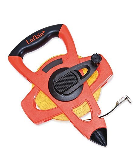 Lufkin Crescent Lufkin 1/2" x 150' Hi-Viz Orange Engineer's Fiberglass Tape Measure - FE150D #1