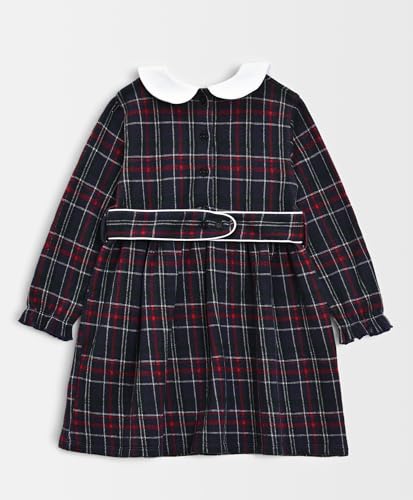 Image of Mi Arcus Corduroy Collar Dress for Baby Girl