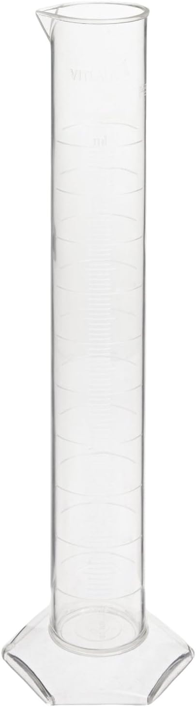 Vitlab Class A Certified Polymethylpentene Graduated Cylinder, 50ml Capacity (Pack of 2)