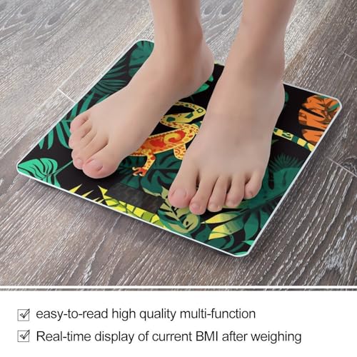 Báscula de Baño Digital con Diseño de Gecko y Hojas miniatura 5