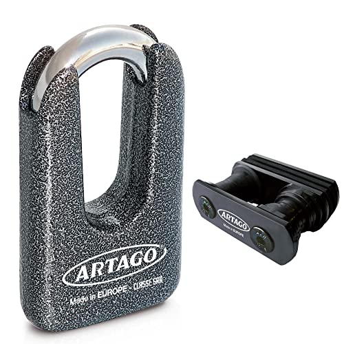 Artago 69T6 Pack Antivol Disque Haute Sécurité + Support pour Yamaha MT-09 et Tracer 900, Homologué SRA, Sold Secure Gold, ART4 Cover