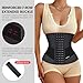 KIMIKAL Women Waist Trainer Corset Belt: Under Clothes Sport Tummy Control Long Torso Shapewear BLACK Large