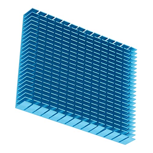 CPU Amplifier PCB Heat Sink Aluminium Cooler Cooling Heatsink 150x120x20mm (Blue)