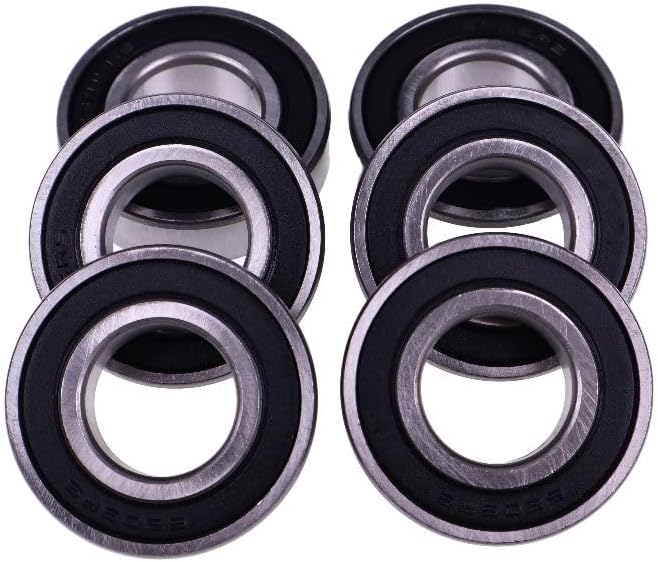 Aftermarket 6Pcs 25x52x15mm Blade Spindle Bearing M63810 M88252 Fit Intended For 160 260 261 272 359 400 420 430 647 655 665 673 681 2305 2320 2520 3120 3203 3320