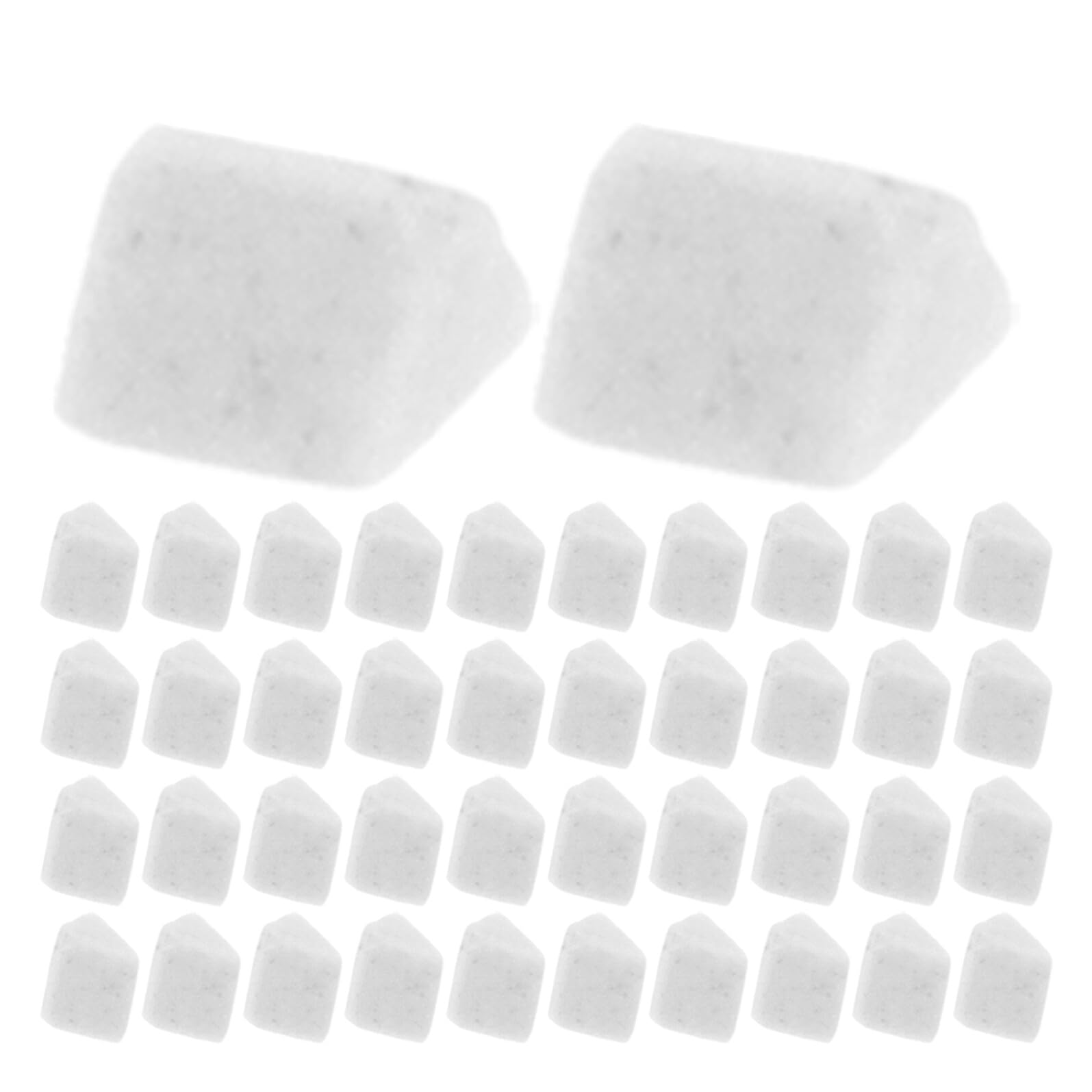 Keramik Füllmaterial Dreieckig 4mm Weiß 1 Kg für Vibrationspoliermaschinen zum Polieren und Glätten von Schmuck und Stein in Rotationstrommeln