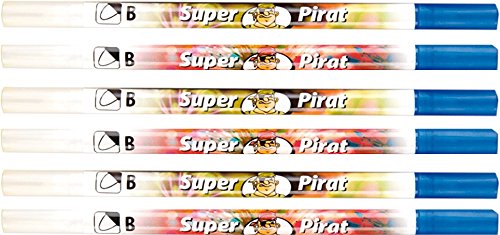 Pelikan Tintenlöscher Super-Pirat 850, 6 Stück (6er Set, Löscher B)