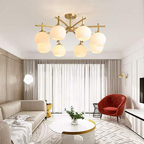 Candelabro moderno Sputnik dorado para iluminar espacios amplios 6