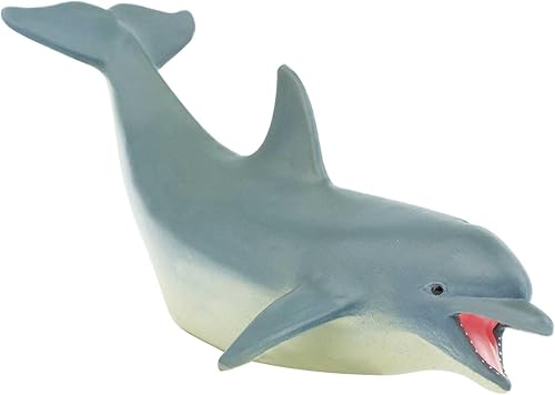 Miniatura 4 de Safari Ltd. Figura de delfín nariz de botella, figura detallada de plástico de 5 pulgadas, divertido juguete educativo para niños, niñas y niños a