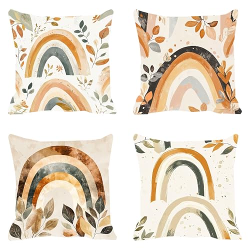 Housse de coussin 50x50cm beige imperméable velours Q-125 - 2