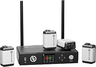Hollyland Wireless Tally System Set, 2,600ft Range utilizes Adaptive Frequency Hopping Technology for Live Shooting cue lamp Video Mixer Video switcher Video switcher (4 Lights)
