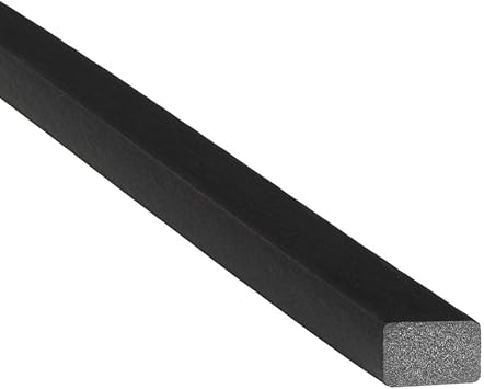 TRIM-LOK Rectangle Rubber Seal with High Tack Tape, 0.5-Inch Height, 0.75-Inch Width, 25-Foot Length, EPDM Foam Weather Stripping for Door Frame, Window Insulation, Vehicles, and Boats